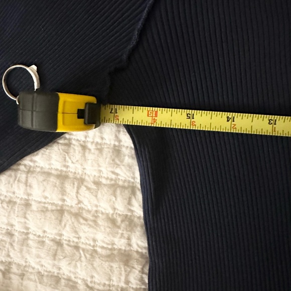 Free People Movement Rally Layering Long Sleeve Top in French Navy - Picture 5 of 6